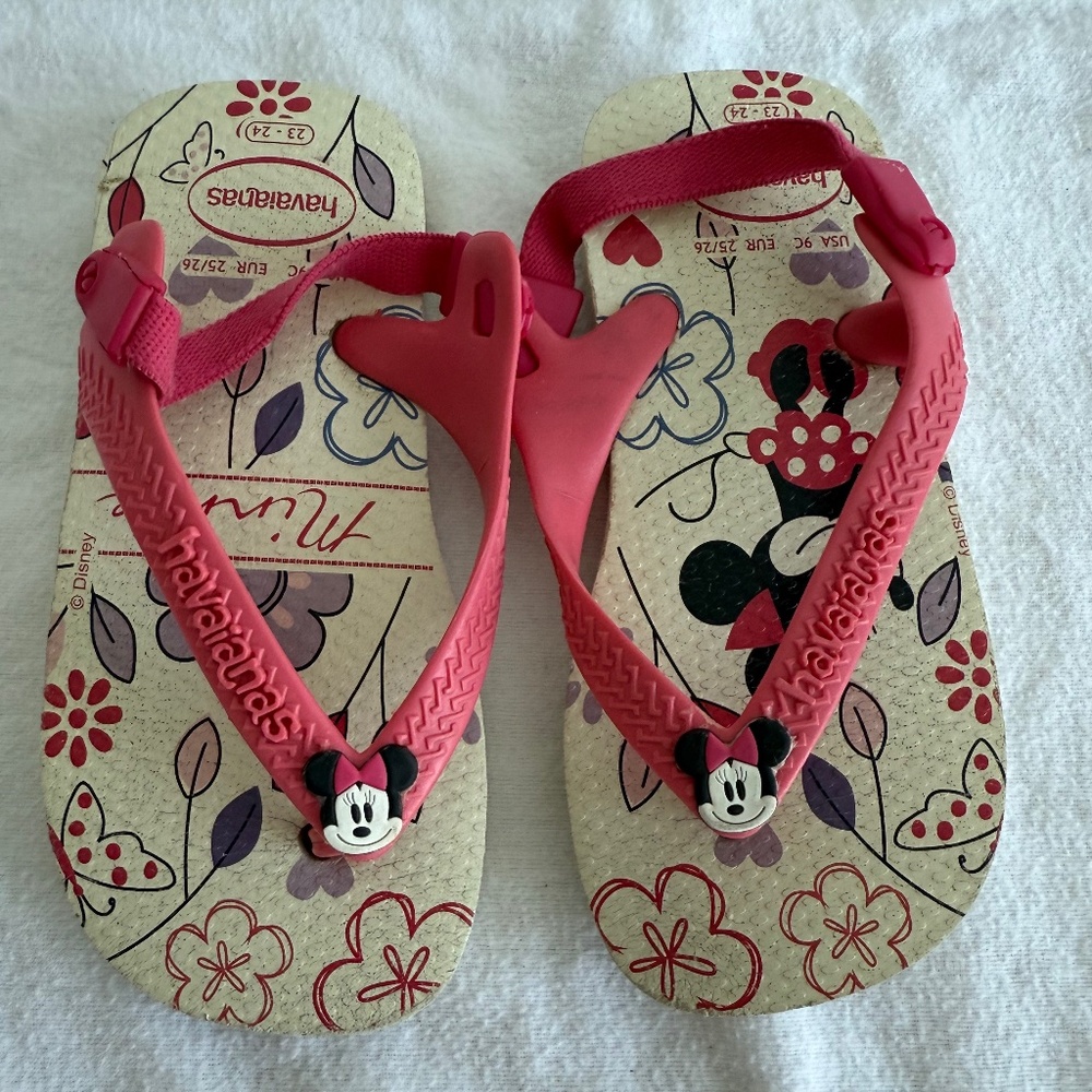 Minnie Mouse Havaianas -size 9 toddler
